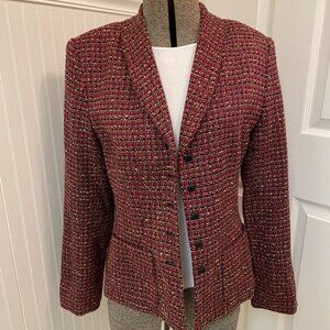 SAG HARBOR SIZE 12 MULTI COLOR, SHORT SUIT JACKET